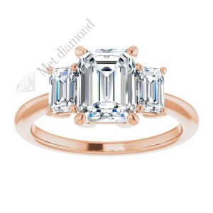 4 karat mozanit taşlı yüzük tria-uc011