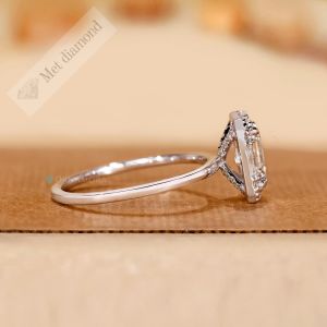 1.40 karat emerald kesim mozanit taşlı yüzük bgt201