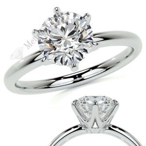 5 karat mozanit taşlı yüzük mzn50