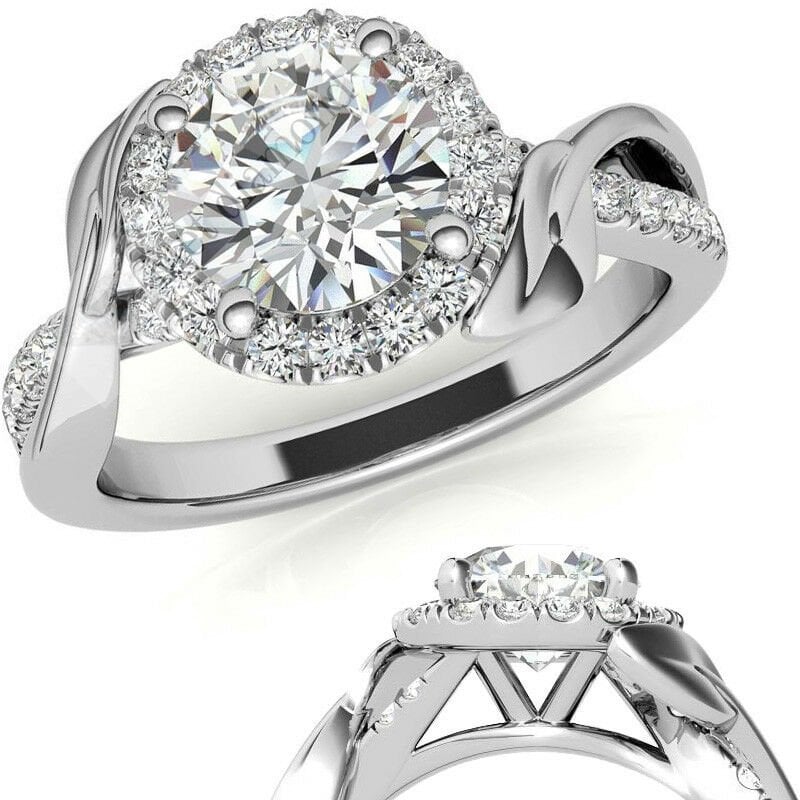 2,50 karat mozanit taşlı yüzük-hly067