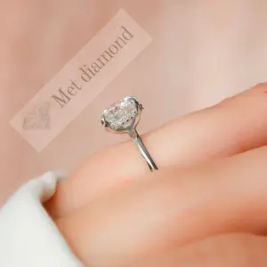 3 karat lab grown pırlanta tektaş yüzük lab006