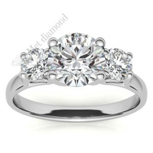 1,60 karat mozanit taşlı yüzük tria uc014