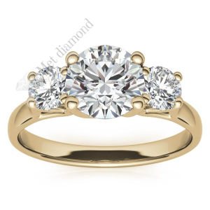 1,60 karat mozanit taşlı yüzük tria uc014