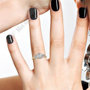 1,60 karat mozanit taşlı yüzük tria uc014