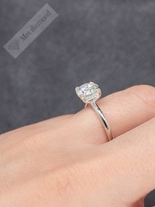 1,50 karat mozanit taşlı yüzük - mzn115