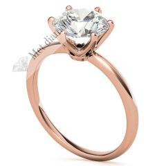 2 karat mozanit taşlı yüzük tifany  mzn2a