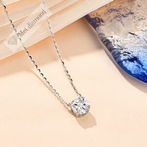 1 karat mozanit pırlanta kolye- kol03