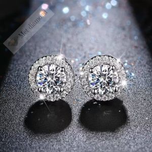 1 karat  mozanit taşlı küpe -kup4