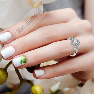 3 karat mozanit taşlı  yüzük tria uc022