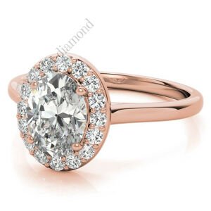 1,20 karat mozanit taşlı yüzük halo model hly16