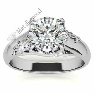 2 karat mozanit pırlanta yüzük mzn53a