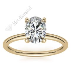 1 karat mozanit taşlı  yüzük oval kesim ov045