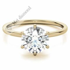 3 karat mozanit taşlı yüzük tifany model