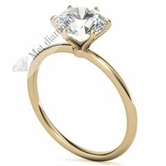 3 karat mozanit taşlı yüzük tifany model