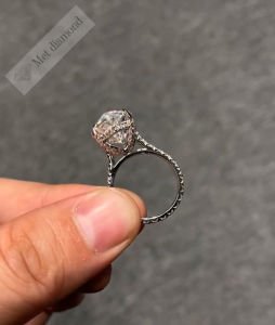 11 Karat mozanit taşlı yüzük -mar05