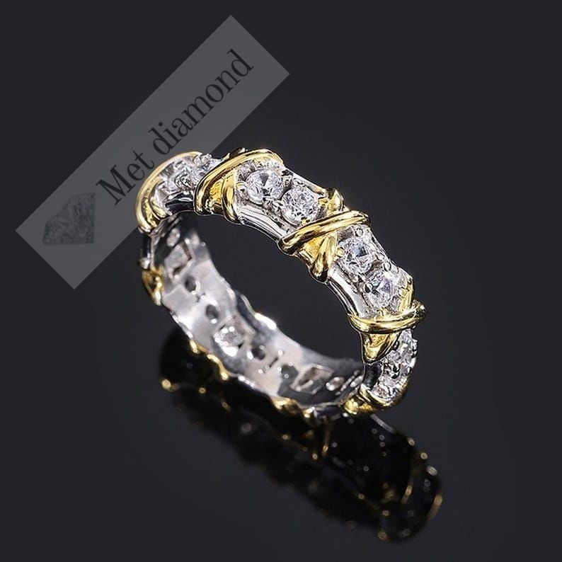 2 karat mozanit taşlı tamtur tifany yüzük mzy41