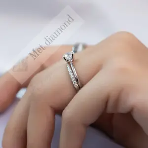 1 karat lab grown pırlanta tektaş yüzük lab010