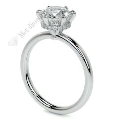 3 karat mozanit taşlı yüzük - mzn4