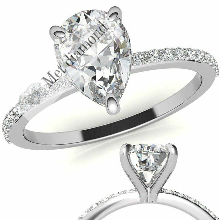 2,30 karat mozanit taşlı yüzük damla - dml47b