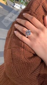 11.80 karat mozanit taşlı yüzük mzn218