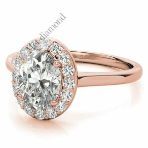2,20 karat mozanit taşlı yüzük halo model hly16a