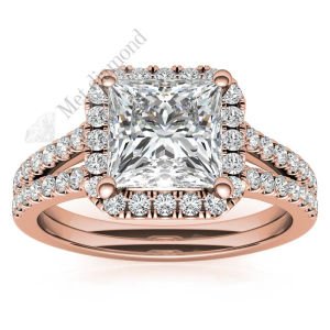 3.50 karat mozanit taşlıyüzük prenses kesim prs014