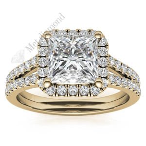 3.50 karat mozanit taşlıyüzük prenses kesim prs014