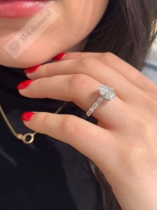 4 karat mozanit taşlı yüzük oval - ov073