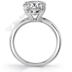 5 karat mozanit pırlanta yüzük tifany model