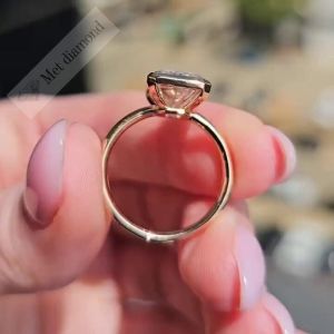 5 karat raidant kesim mozanit taşlı yüzük bgt323