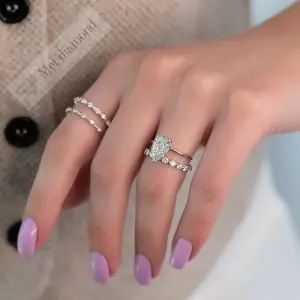 2 karat damla kesim lab grown pırlanta yüzük lab011