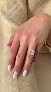 5,30 karat mozanit taşlı yüzük bgt71