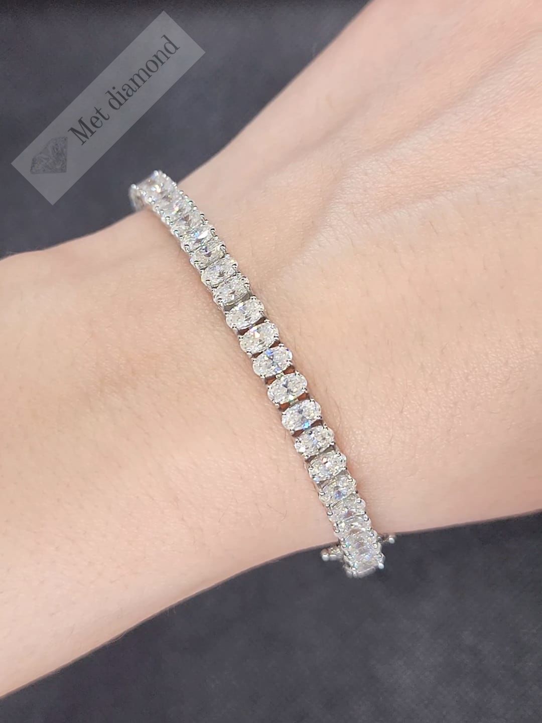 15,50 karat mozanit taşlı bileklik -mzb8