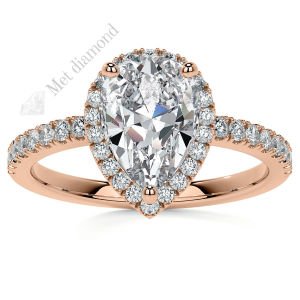 2,50 karat mozanit taşlı yüzük halo model-hly056