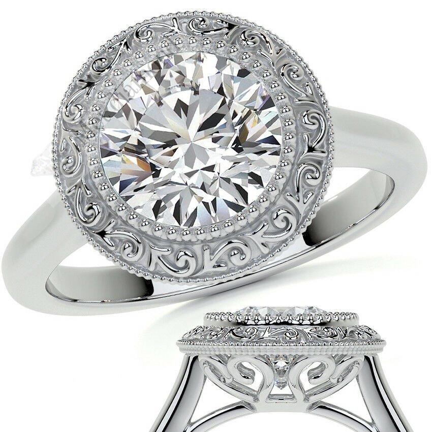 2  karat mozanit taşlı yüzük mzn38