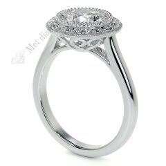 2  karat mozanit taşlı yüzük mzn38