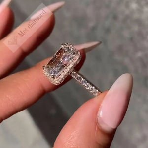 4 karat raidant kesim mozanit taşlı yüzük bgt88