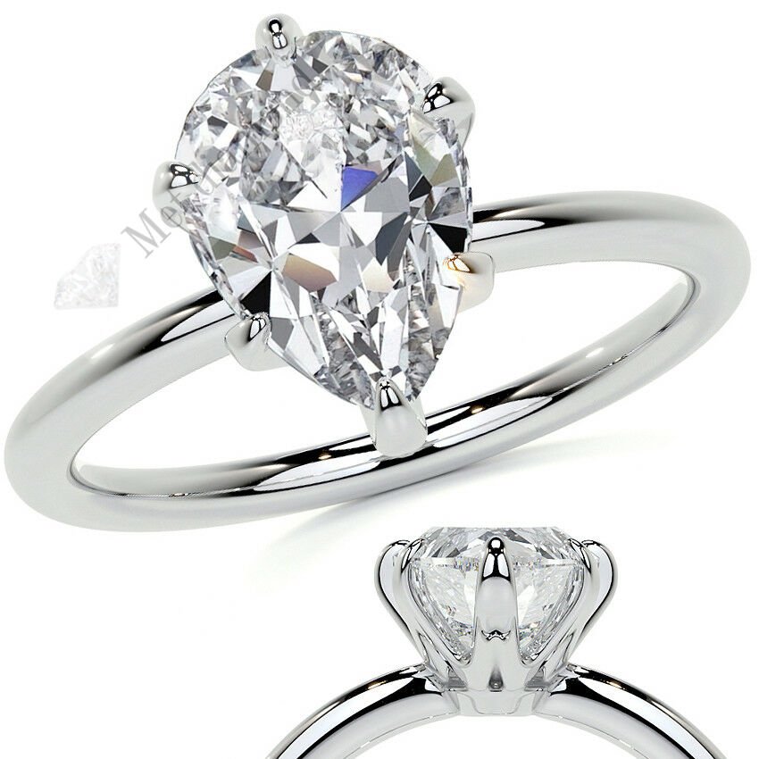 1  karat mozanit pırlanta yüzük damla- dml29