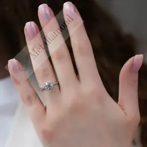 2 karat lab grown pırlanta yüzük lab009