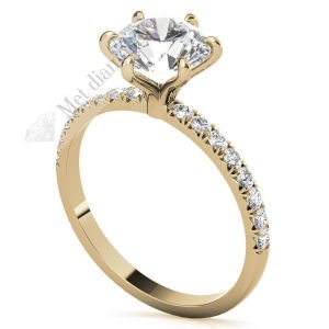 2,70 karat mozanit taşlı tektaş yüzük mzn108a