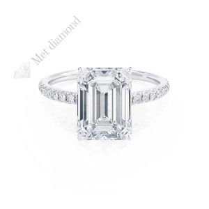 2.30 karat baget mozanit taşlı yüzük bgt325