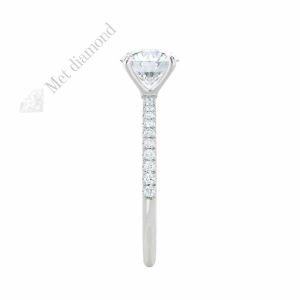 2.30 karat baget mozanit taşlı yüzük bgt325