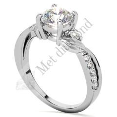 1,30 karat mozanit taşlı yüzük mzn210