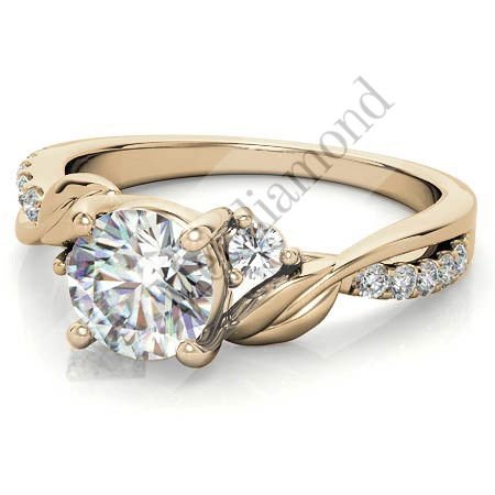 1,30 karat mozanit taşlı yüzük mzn210