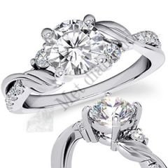 1,30 karat mozanit taşlı yüzük mzn210