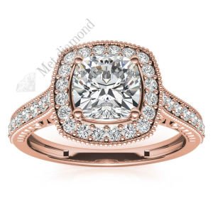 2,70 karat mozanit taşlı yüzük cursiyon kesim