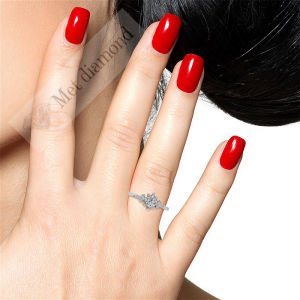 1 karat mozanit taşlı yüzük prenses kesim -prs015