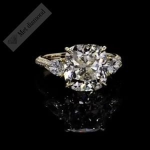 3 karat mozanit taşlı tria yüzük- uc0301