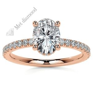 1,30 karat mozanit taşlı yüzük oval kesim   ov009a