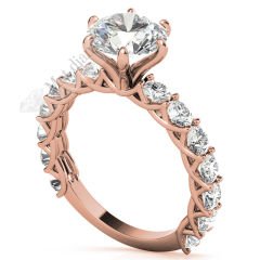 3,40 karat mozanit taşlı yüzük tasarım - mzn198